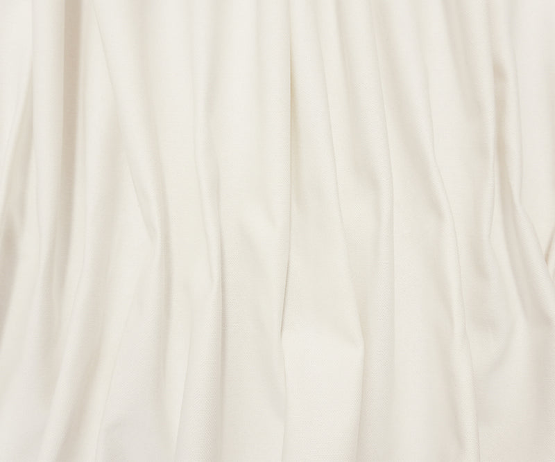 White Cotton Solid Canvas Woven Fabric