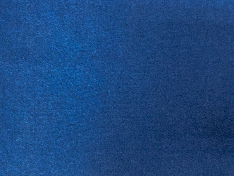 Blue Wool Twill Jacketing Woven Fabric