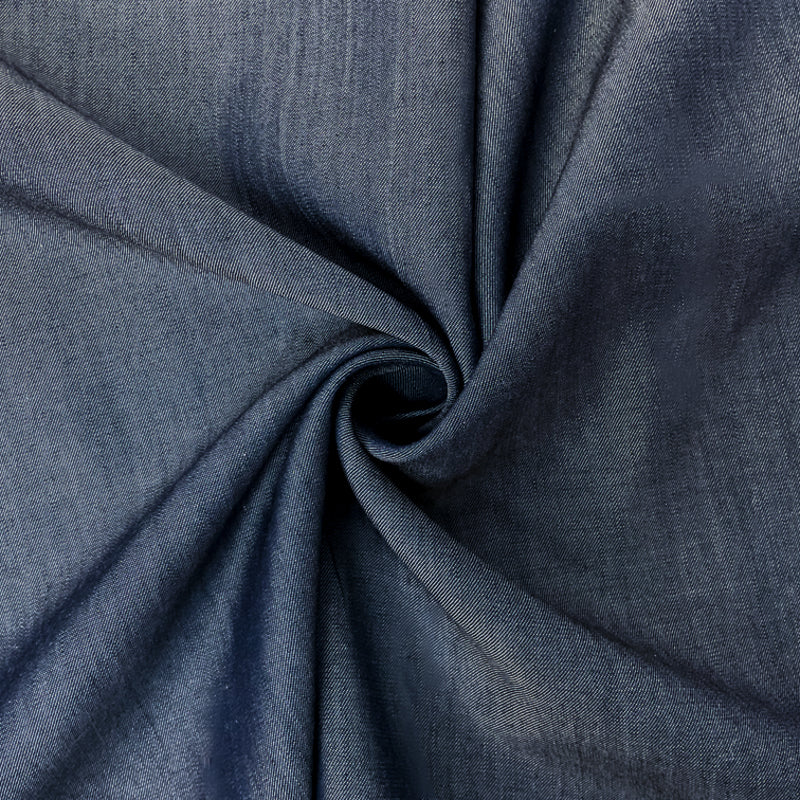 Blue Famous Maker 5 oz. Cotton Rayon Slub Twill Chambray Fabric