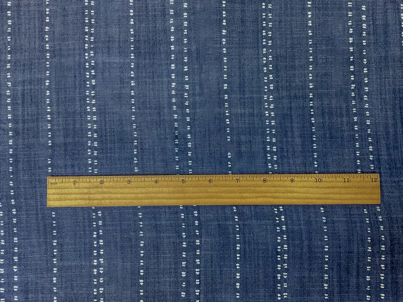 Blue Famous Maker 5 oz Cotton Rayon Shibori Twill Chambray Fabric