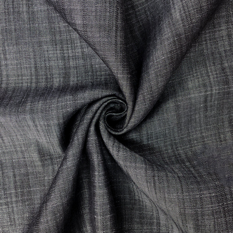 Black Famous Maker 7 oz. Cotton Broken Twill Denim Woven Fabric