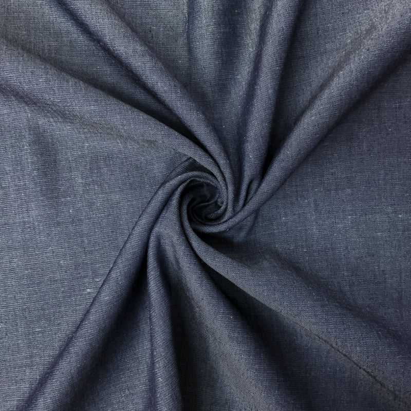 Blue Famous Maker 3 oz. Cotton Slub Twill Chambray Woven Fabric