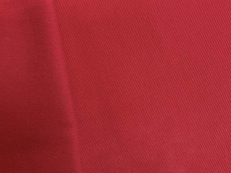 Red Cotton 12 oz. Solid Bull Denim Twill Woven Fabric