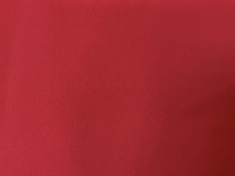 Red Cotton 12 oz. Solid Bull Denim Twill Woven Fabric
