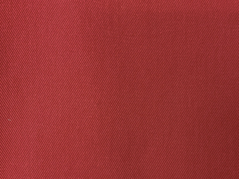 Red Cotton 11 oz. Solid Brushed Face Bull Denim Woven Fabric