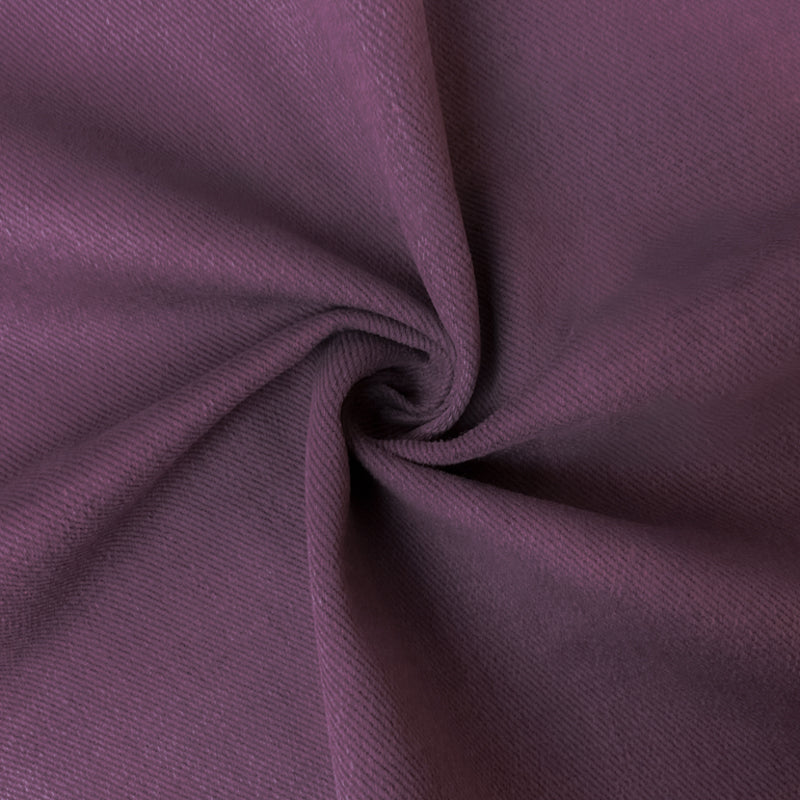 Purple Cotton 10 oz. Brushed Face Bull Denim Woven Fabric