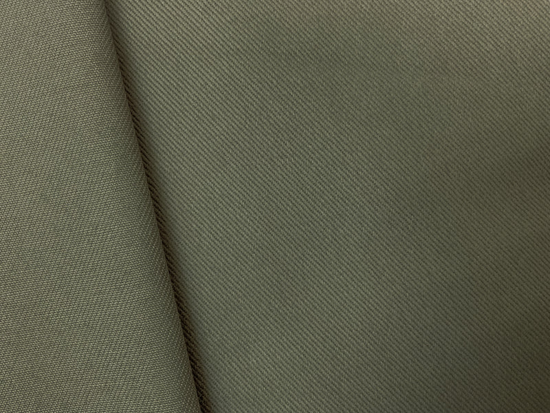 Green 11 oz. Cotton Solid Brushed Face Bull Denim Woven Fabric