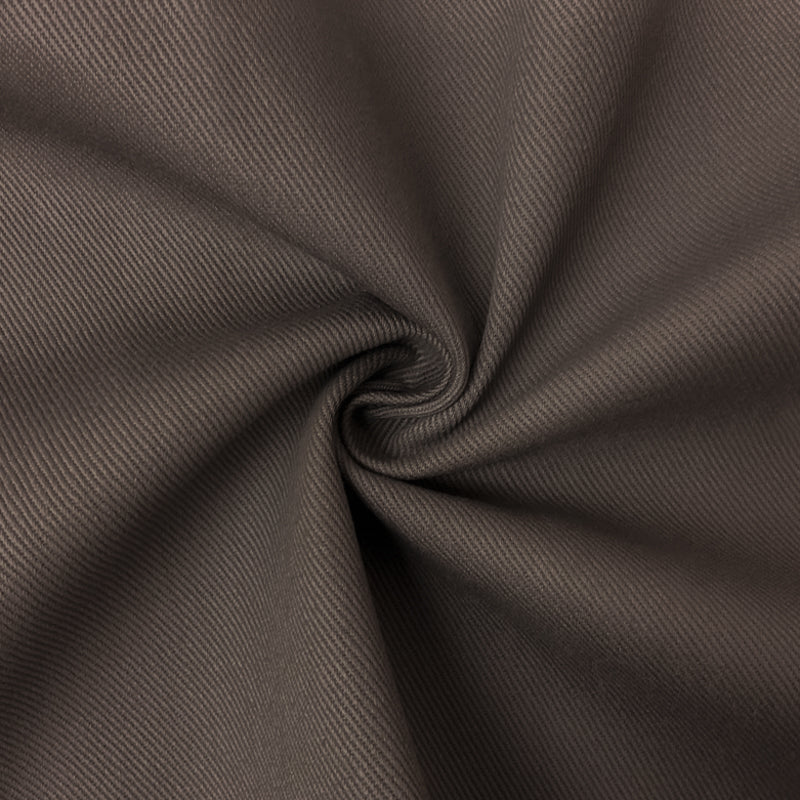 Dark Brown 10 oz. Cotton Solid Bull Denim Twill Woven Fabric