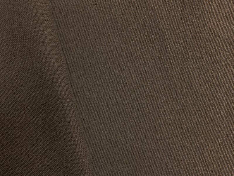 Brown 11 oz. Cotton Brushed Face Bull Denim Woven Fabric