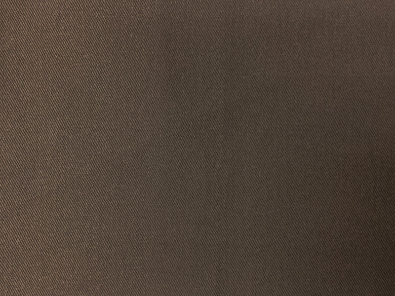 Brown 11 oz. Cotton Brushed Face Bull Denim Woven Fabric