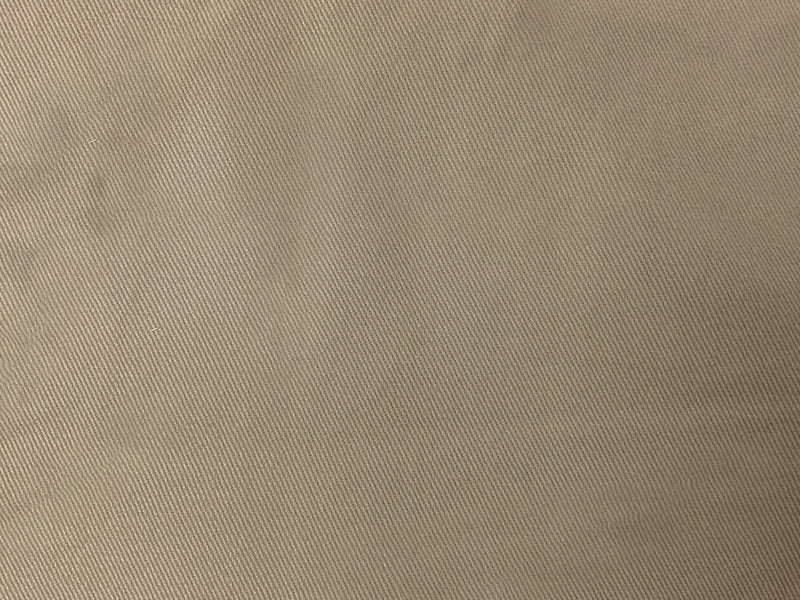 Taupe Brown 10 oz. Cotton Brushed Face Bull Denim Woven Fabric