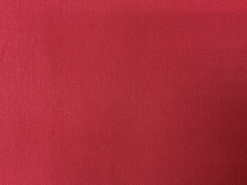 Red 11 oz. Cotton Brushed Face Bull Denim Woven Fabric