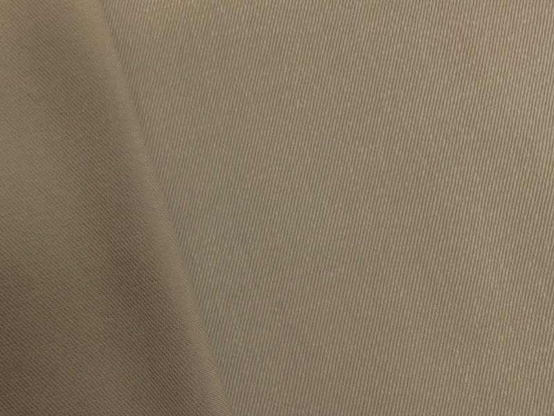 Taupe Beige 11 oz. Cotton Brushed Face Bull Denim Woven Fabric