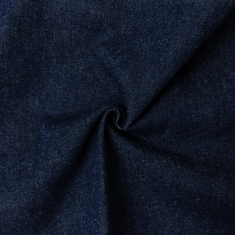 3 YD PC - Deep Blue 14 oz. Washed Cotton Twill Denim Woven Fabric