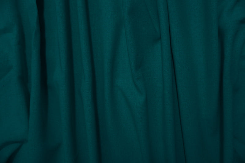 Teal Washed Rayon Linen Solid Reorderable Woven Fabric
