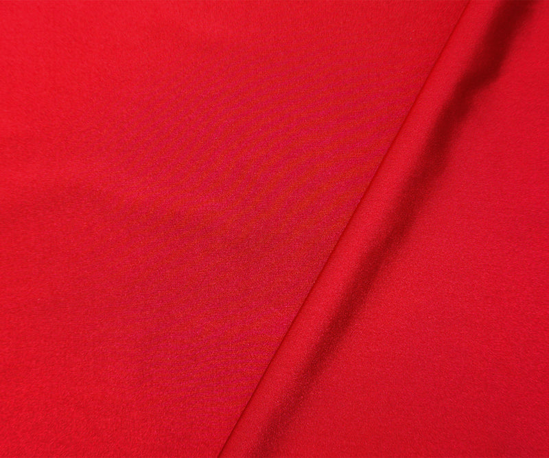 Red Nylon Spandex Performance Solid Knit Fabric
