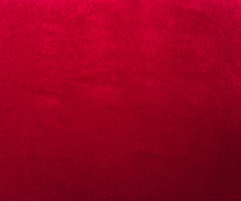 Red Recycled Poly Spandex Stretch Velvet Knit Fabric