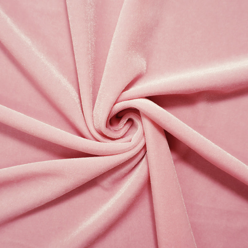 Peachskin Poly Spandex Stretch Velvet Knit Fabric