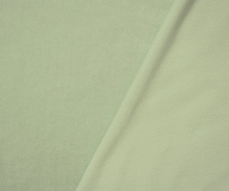 Sage Green Poly Spandex Stretch Velvet Knit Fabric