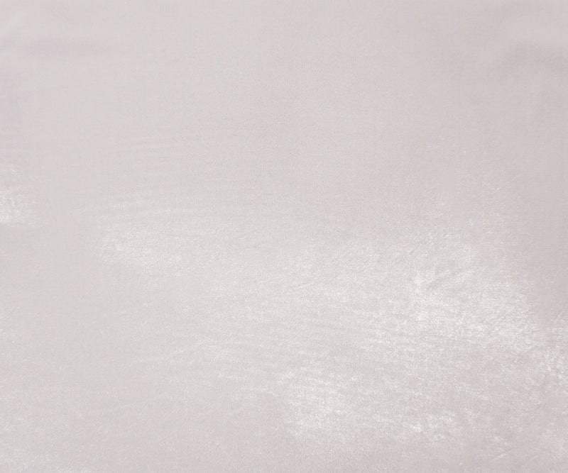 White Poly Stretch Spandex Velvet Knit Fabric