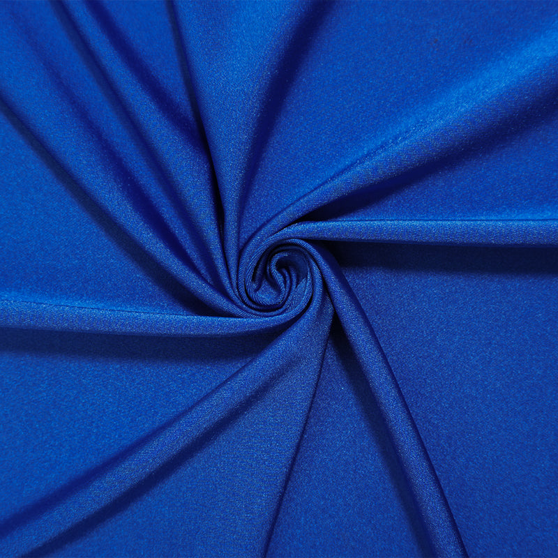 Blue Nylon Spandex Performance Solid Knit Fabric