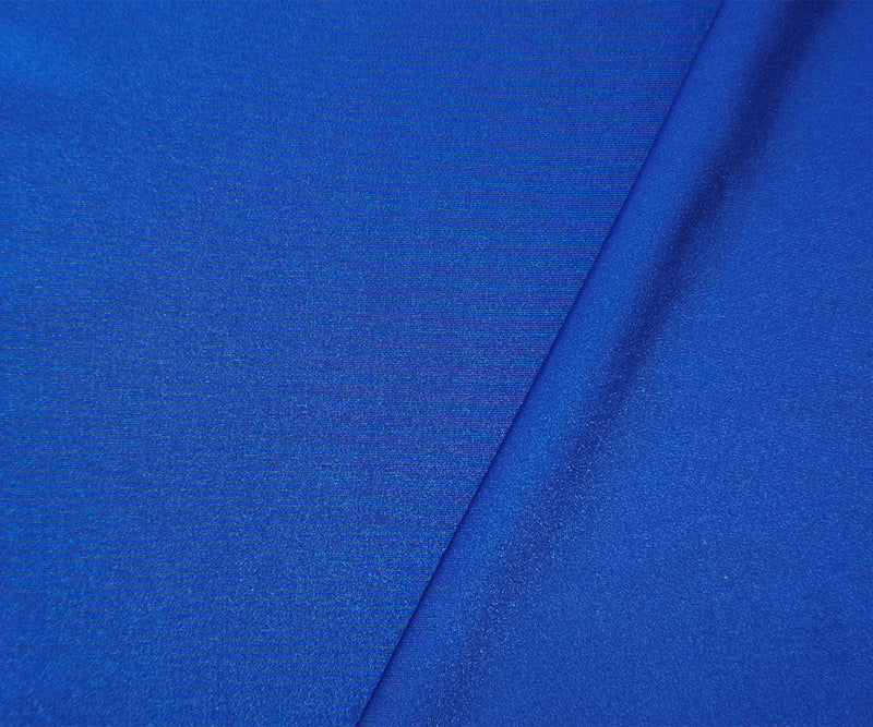 Blue Nylon Spandex Performance Solid Knit Fabric
