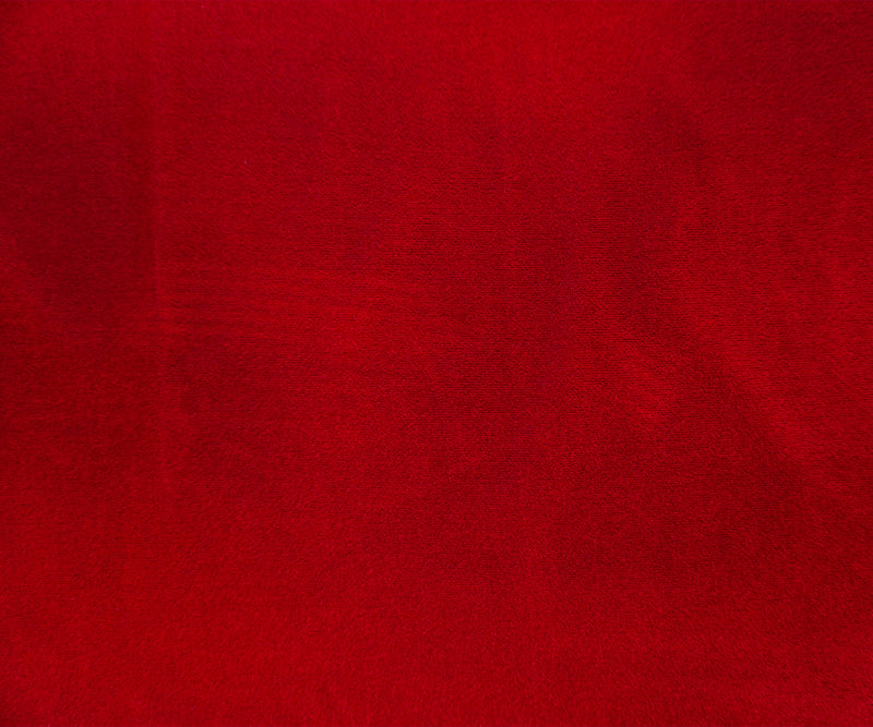 Red Acetate-Nylon Royalty Velvet Woven Fabric
