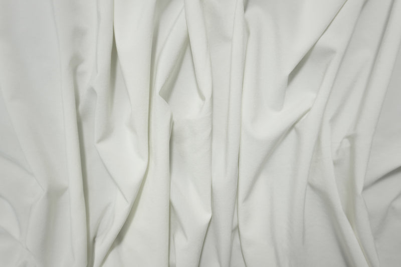 White Super Stretch Matte Charmeuse Satin Woven Fabric