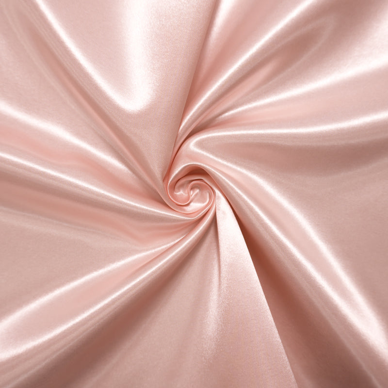Light Pink Shiny Satin Woven Fabric