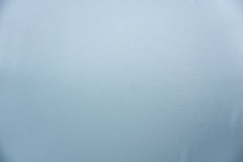 Light Blue Poly-Rayon Glossy Solid Satin Woven Fabric