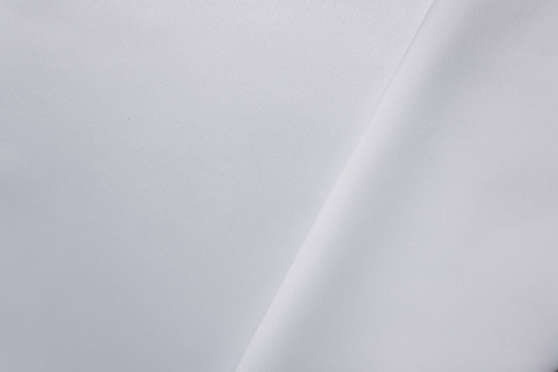White Poly Heavy Satin Woven Fabric