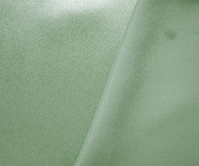 Sage Green Poly Crepe Back Satin Woven Fabric