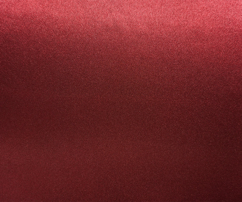 Deep Red Poly Crepe Back Satin Woven Fabric