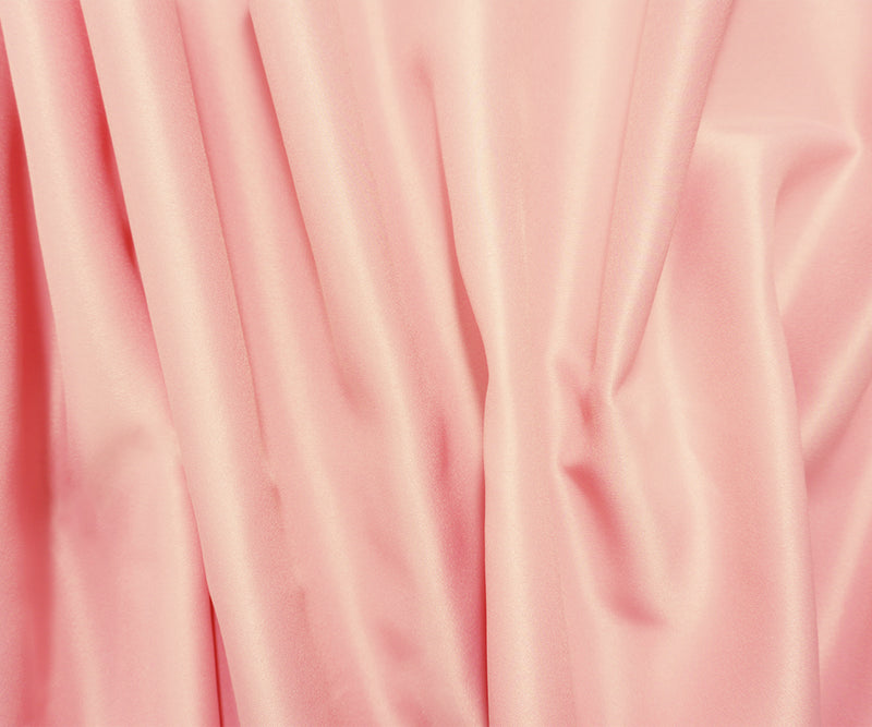 Pink Poly Matte Satin Woven Fabric