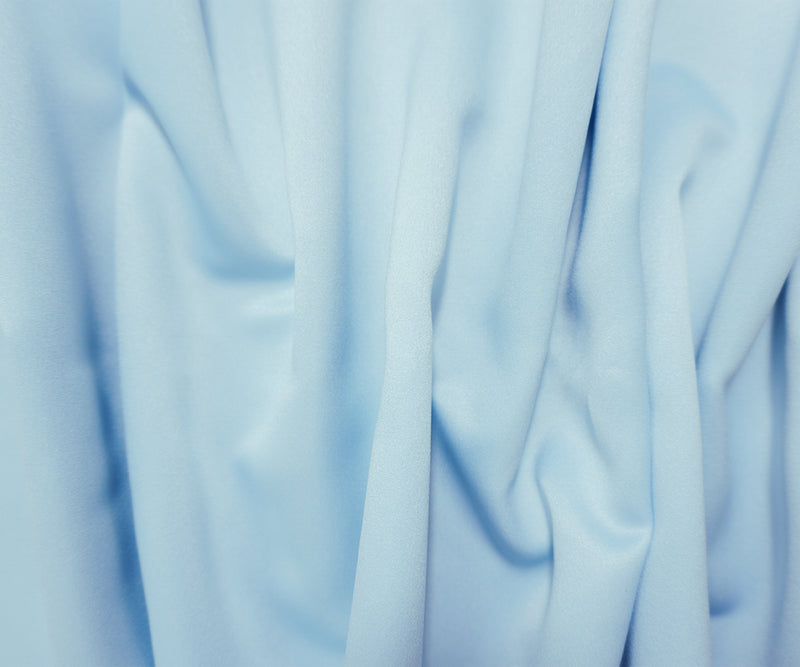 Light Blue Matte Satin Woven Fabric