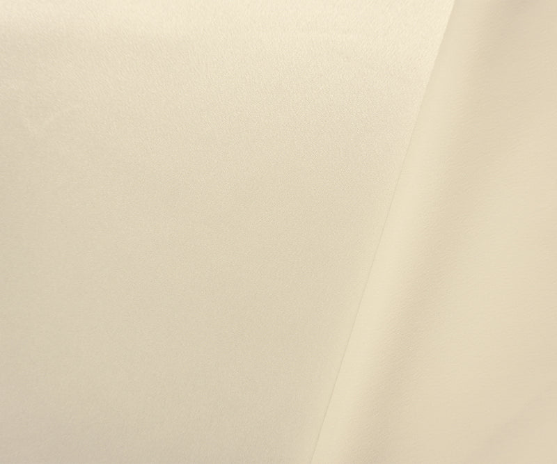 White Poly Stretch Solid Satin Woven Fabric