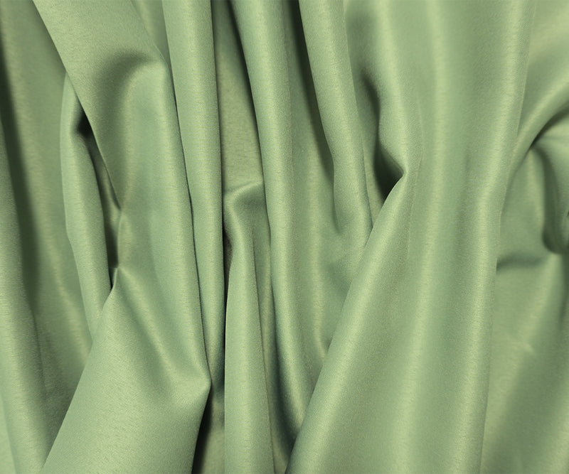 Sage Green Poly Matte Satin Woven Fabric