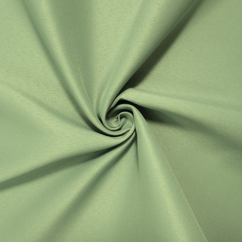Sage Green Poly Matte Satin Woven Fabric