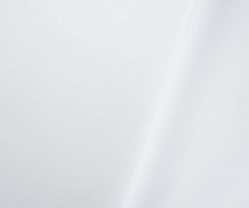 White Poly Silky Charmeuse Satin Woven Fabric