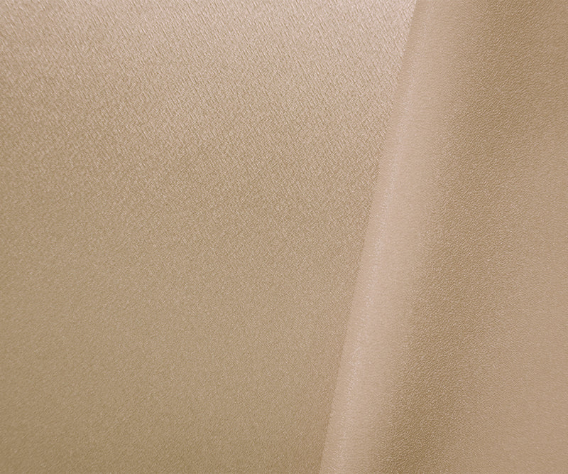 Sand Beige Poly Crepe Back Satin Woven Fabric