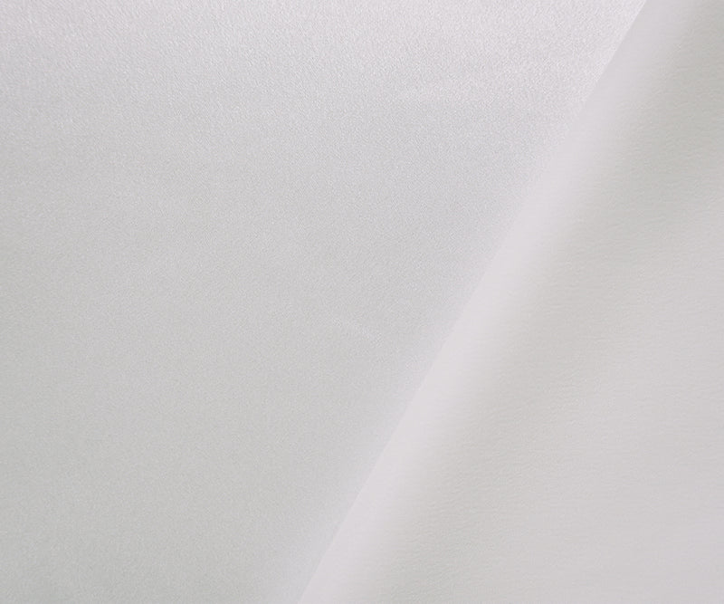 White Poly Stretch Satin Woven Fabric