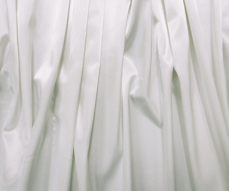 White Poly Stretch Satin Woven Fabric