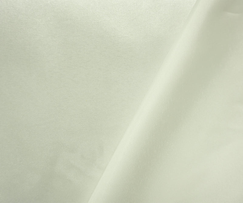 Light Ivory Poly Shiny Satin Woven Fabric
