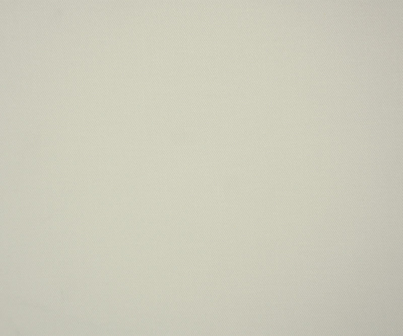 Ivory Cotton Spandex Stretch Solid Twill Woven Fabric