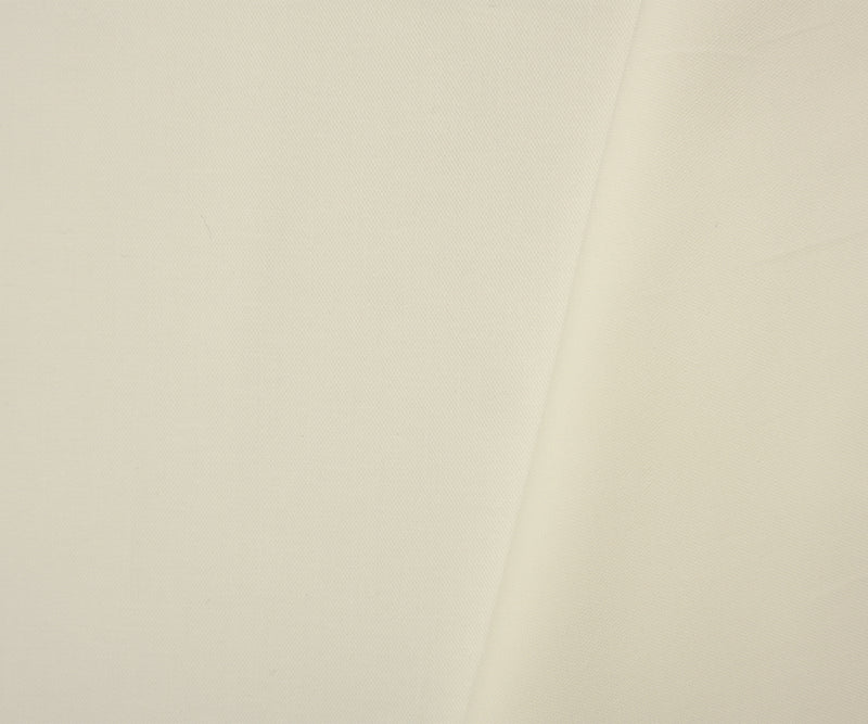 Light Ivory Cotton Stretch Solid Canvas Woven Fabric