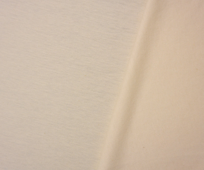 Light Beige Cotton Spandex Stretch Solid Jersey Knit Fabric