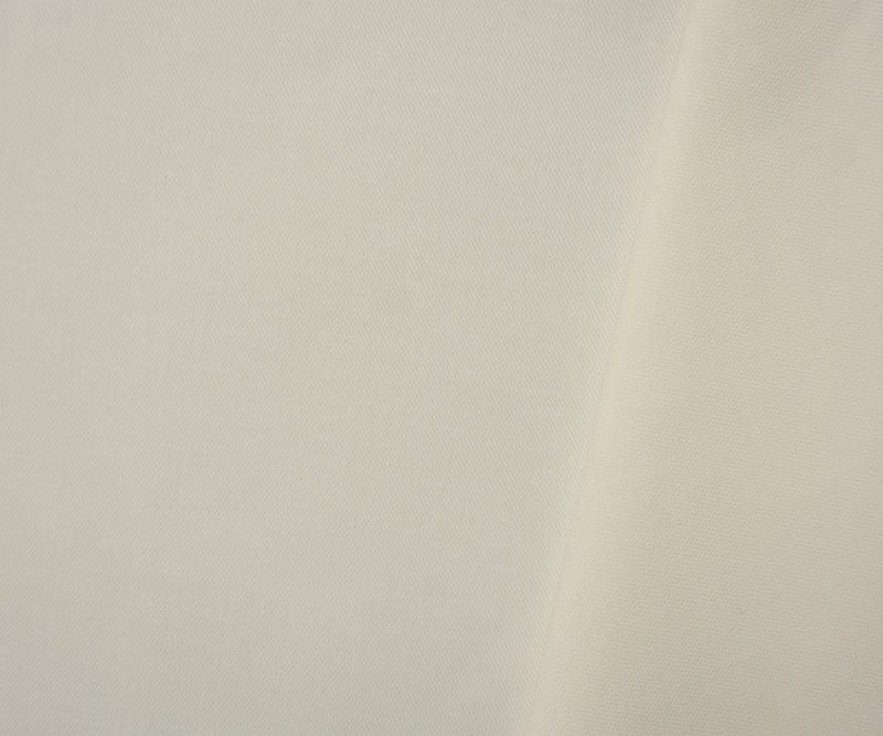 White Cotton Spandex Stretch Solid Twill Woven Fabric