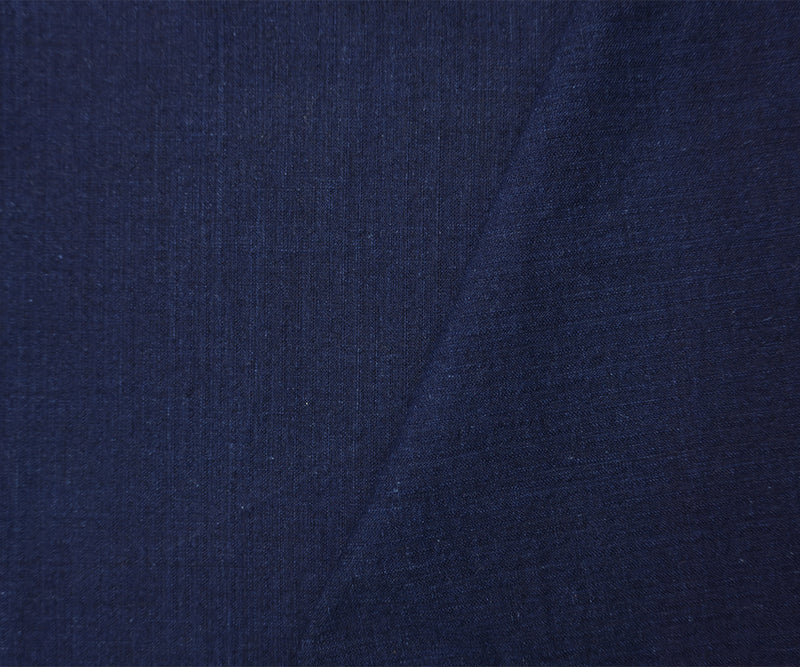 Navy Blue - Cotton Solid Woven Fabric