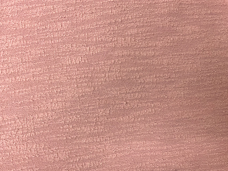 Pink Poly Texture Boucle Novelty Knit Fabric