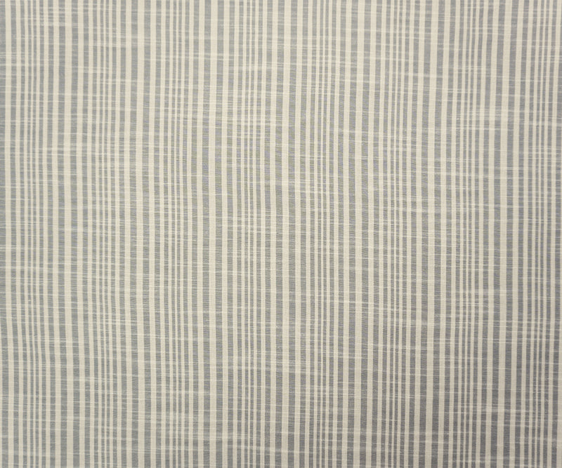 Gray Famous Maker Cotton Stripe Woven Fabric